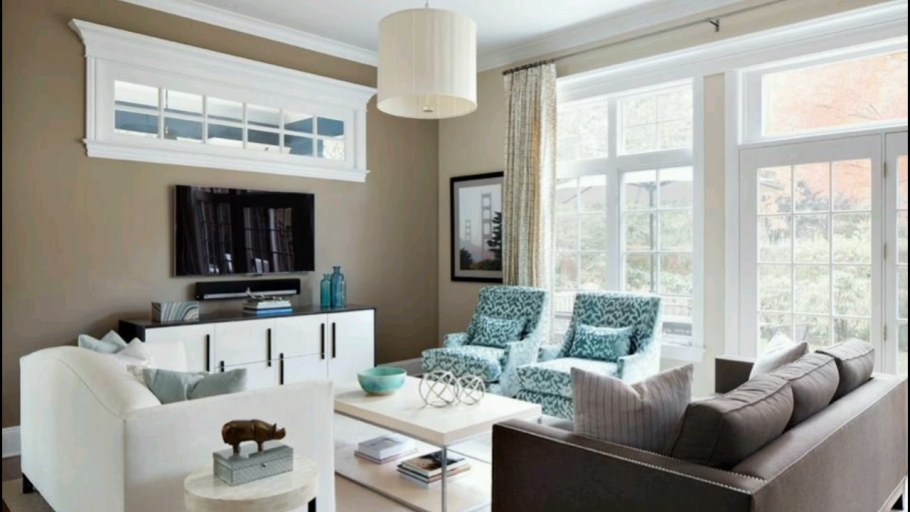 Гостиная комната неправильной формы