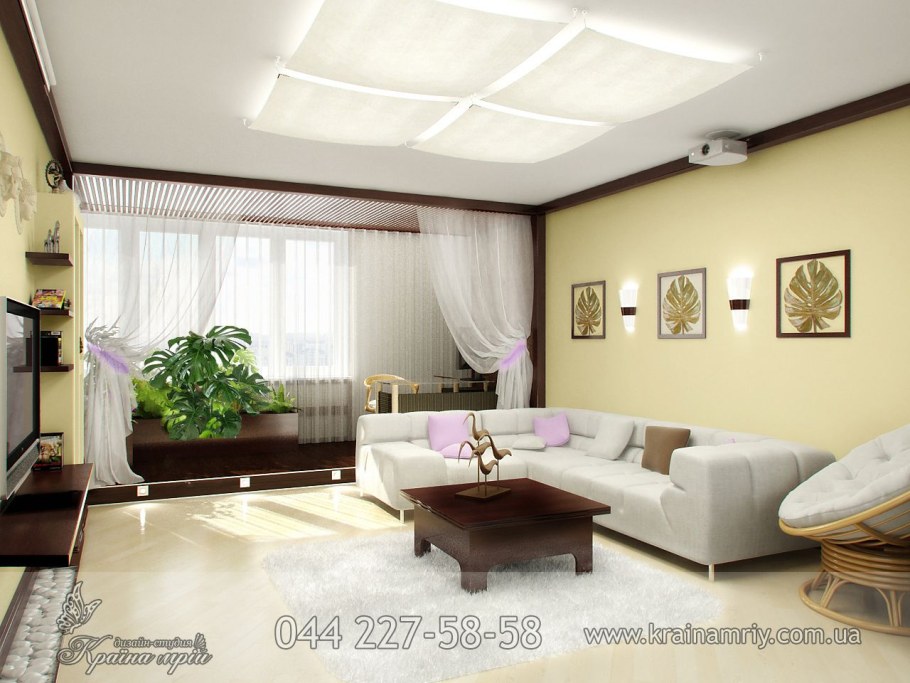 Интерьер однокомнатной квартиры