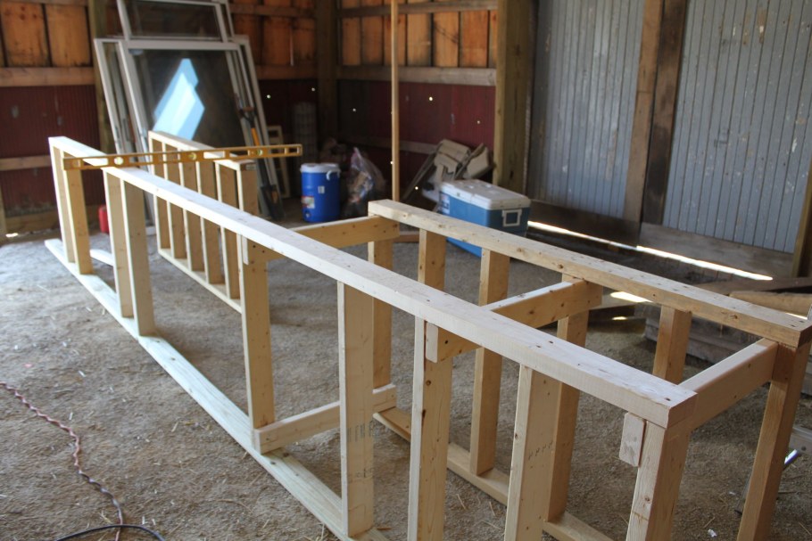 Каркас кухни из брусков