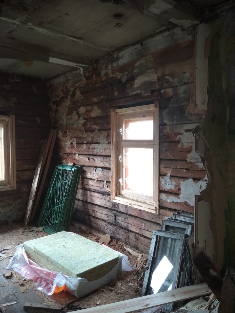 Отделка старого деревенского дома