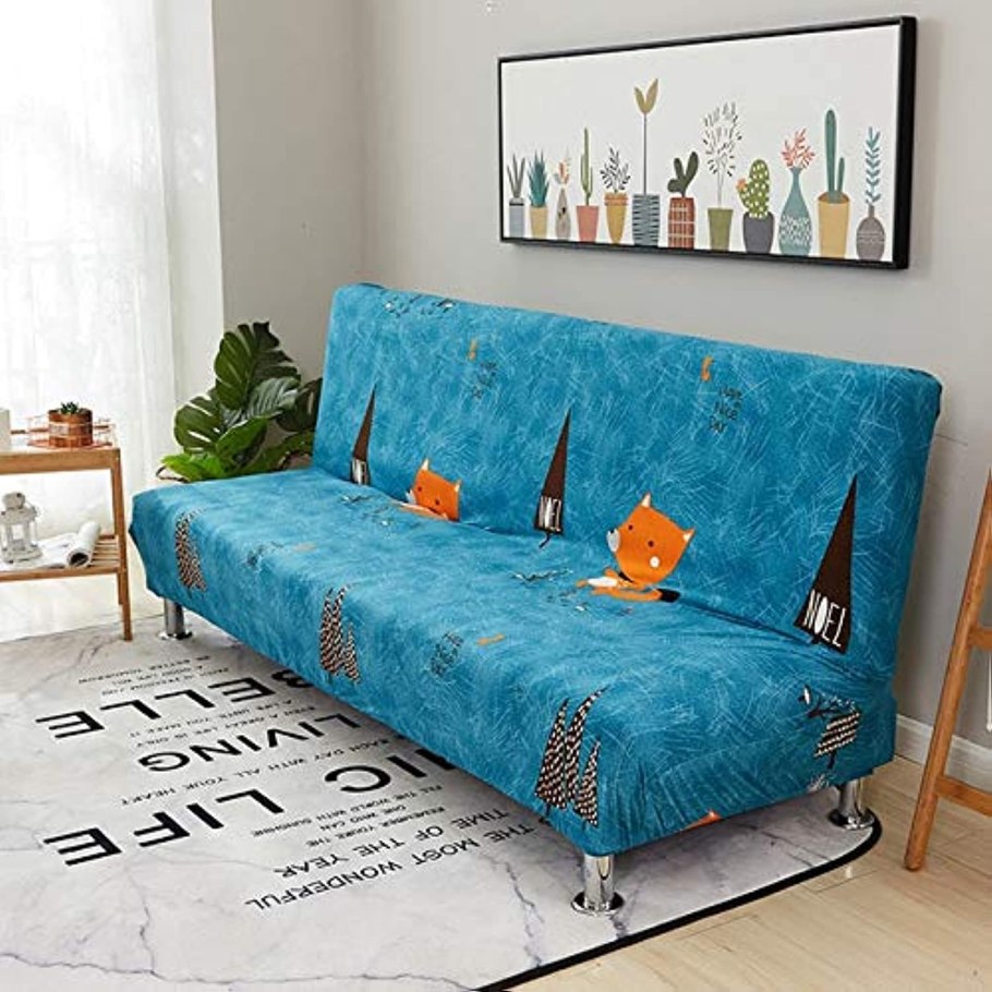 Еврочехол на 3 местный диван без подлокотников