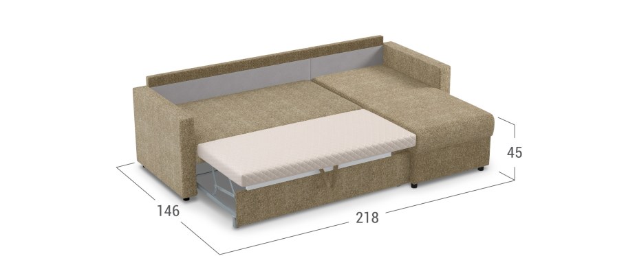 Диван лофт угловой ткань плюшевая