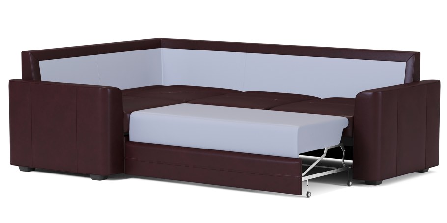 Угловой кухонный диван кожаный