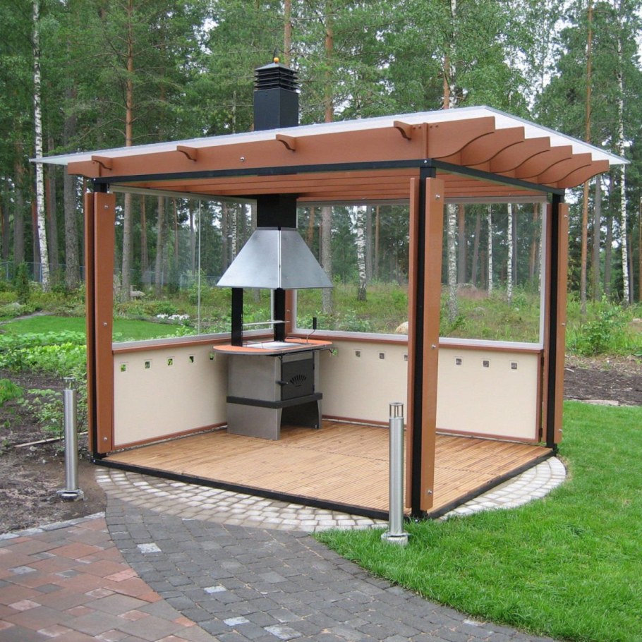 Беседка барбекю, газебо