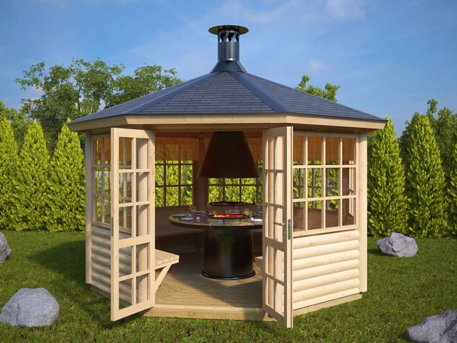 Беседка барбекю, газебо