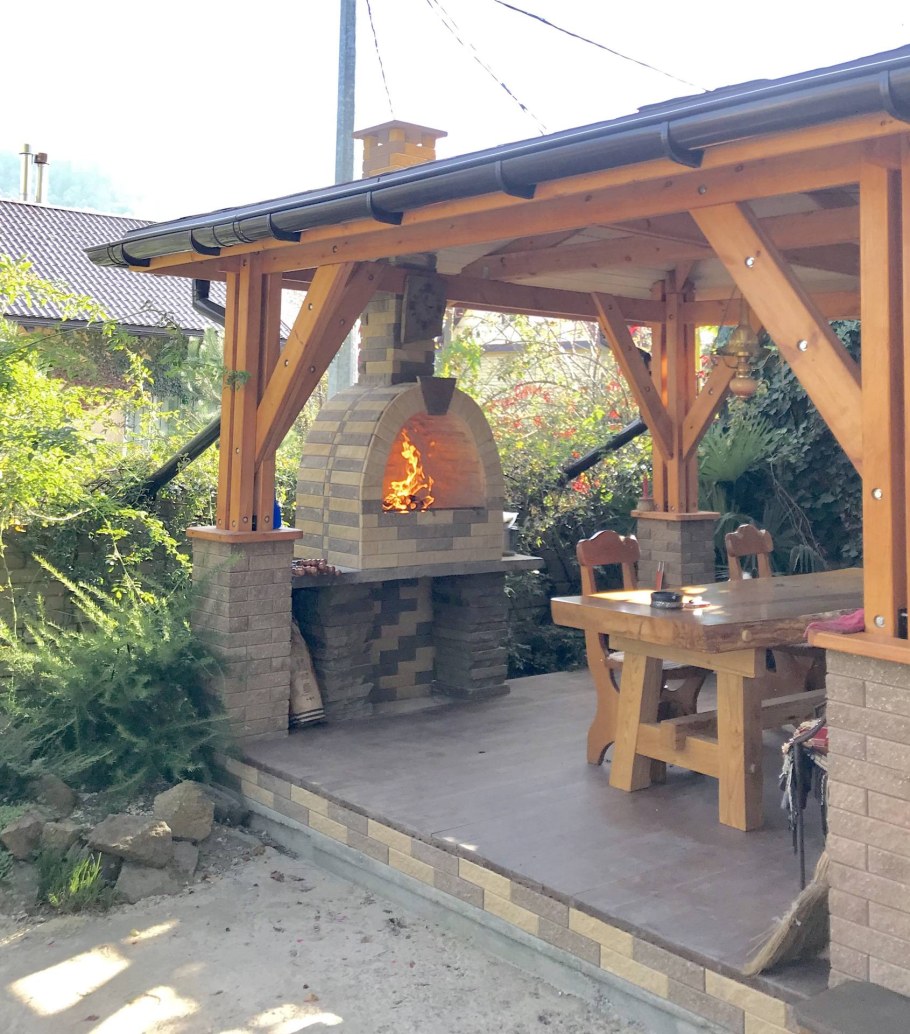 Летняя кухня и мангальная зона