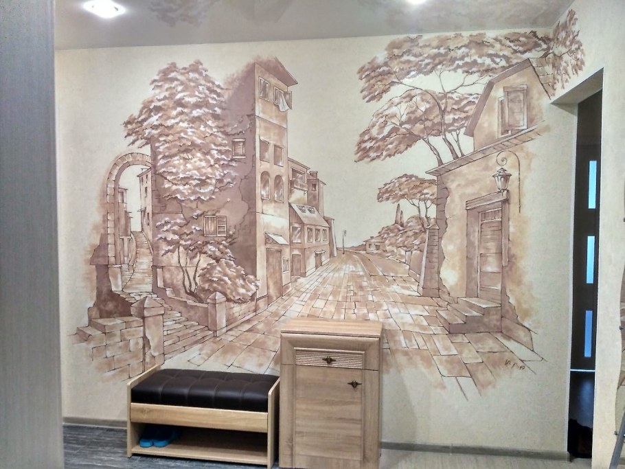 Картина черно-белая для интерьера кухни