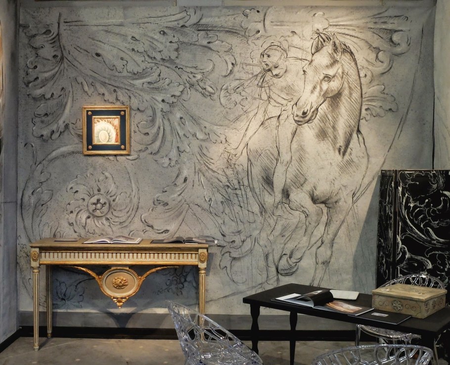 Роспись стен гризайль