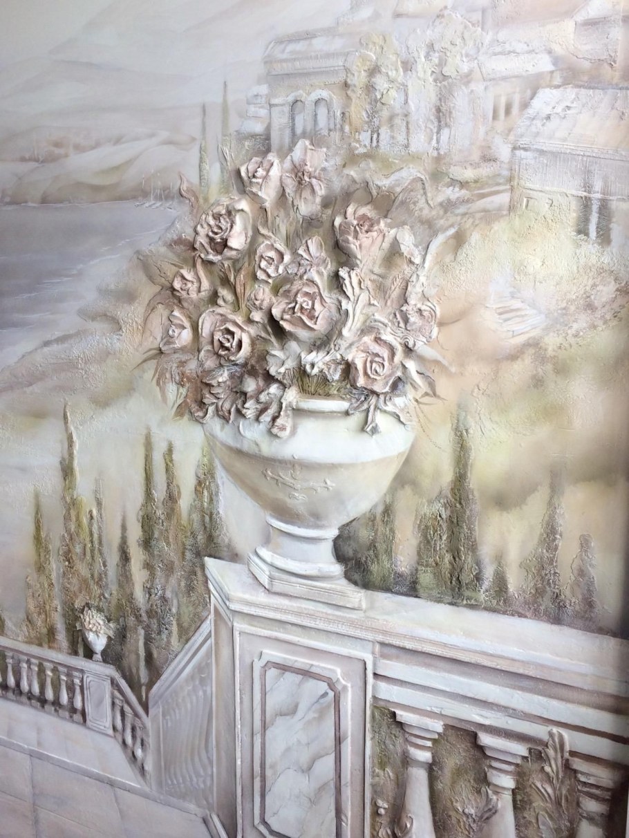 Гризайль картина на стене