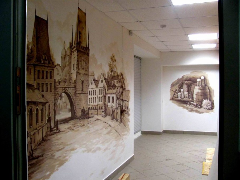 Альфрейная живопись гризайль