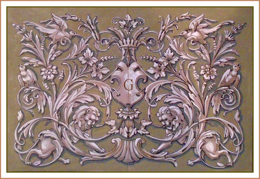 Стильные фрески в интерьере