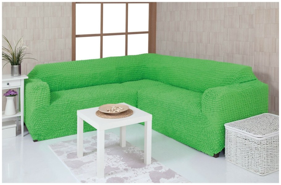 Чехол на угловой диван с оттоманкой Concordia