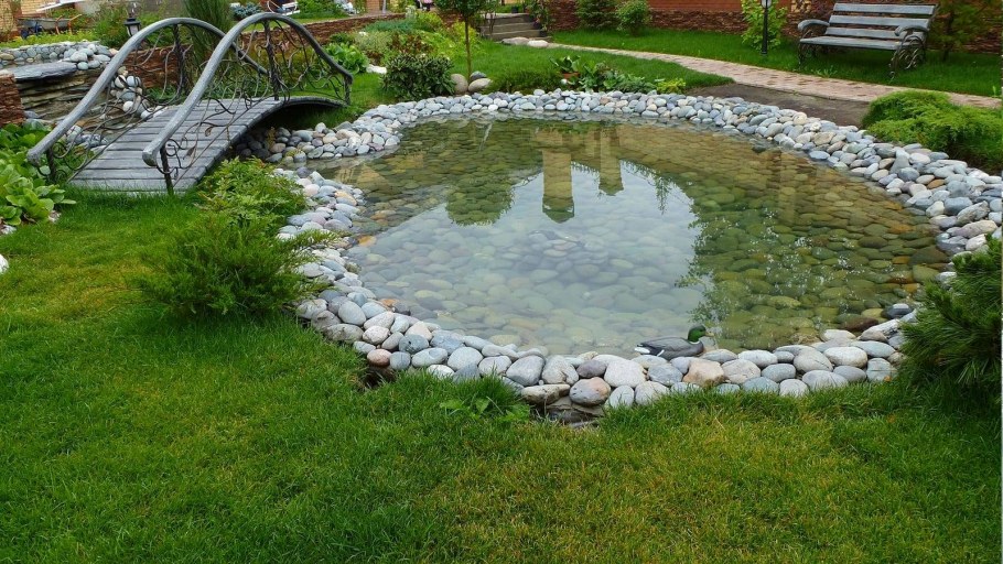 Искусственный пруд на даче