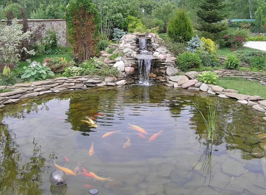 Пруд на дачном участке