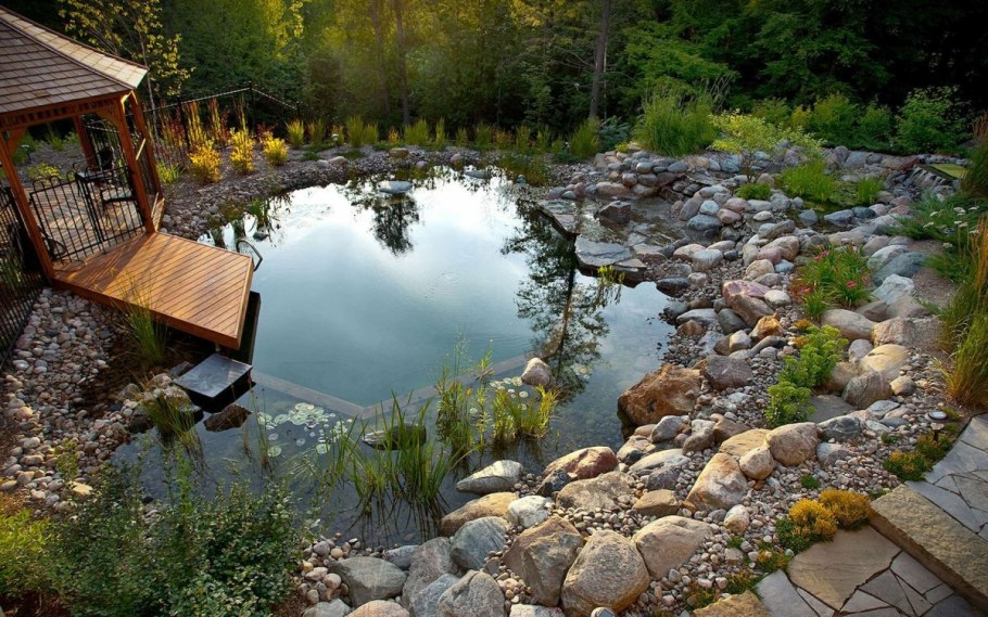 Искусственное озеро на участке