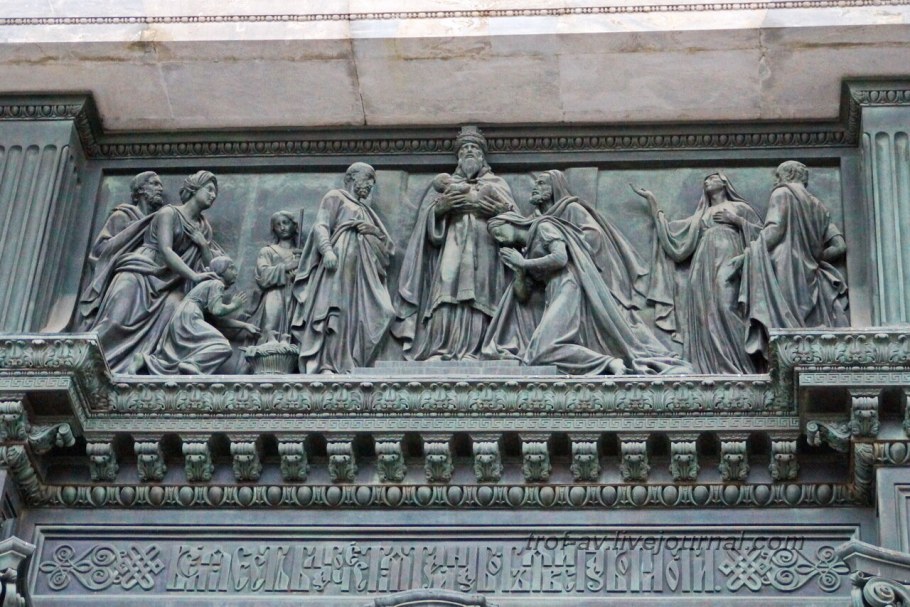 Горельеф Исаакиевский собор