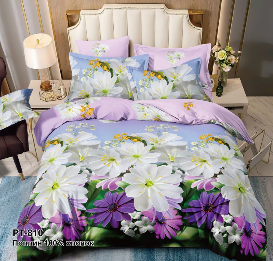 Постельное белье Boris поплин клетка