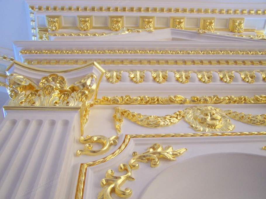 Золочение твореным золотом