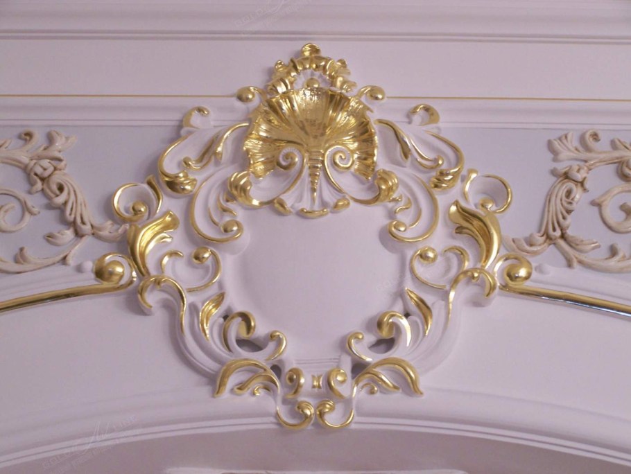 Золочение гипсовой лепнины