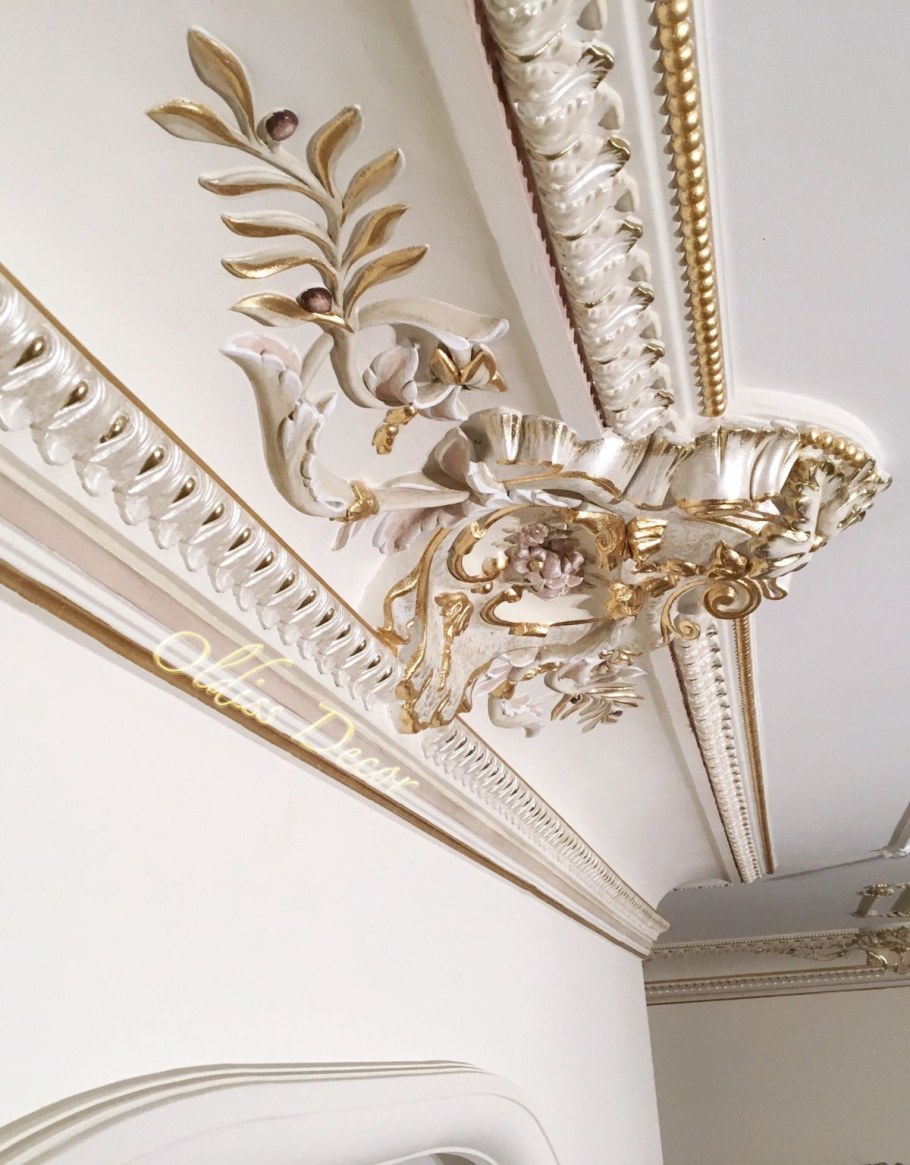 Золочение лепнины сусальным золотом