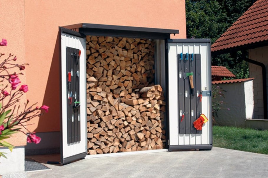 Стеллаж для дров деревянный