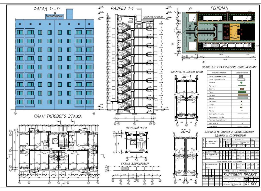 9 Ти этажная блок-секция