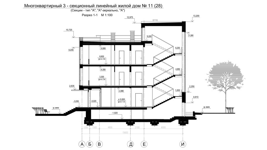 Чертеж подвала многоэтажного дома