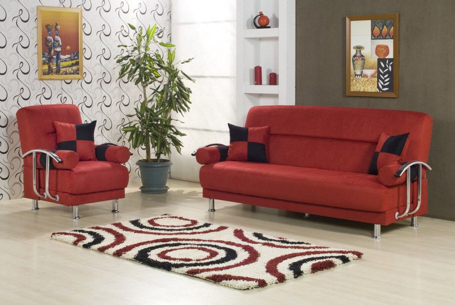 Ковер под бордовый диван