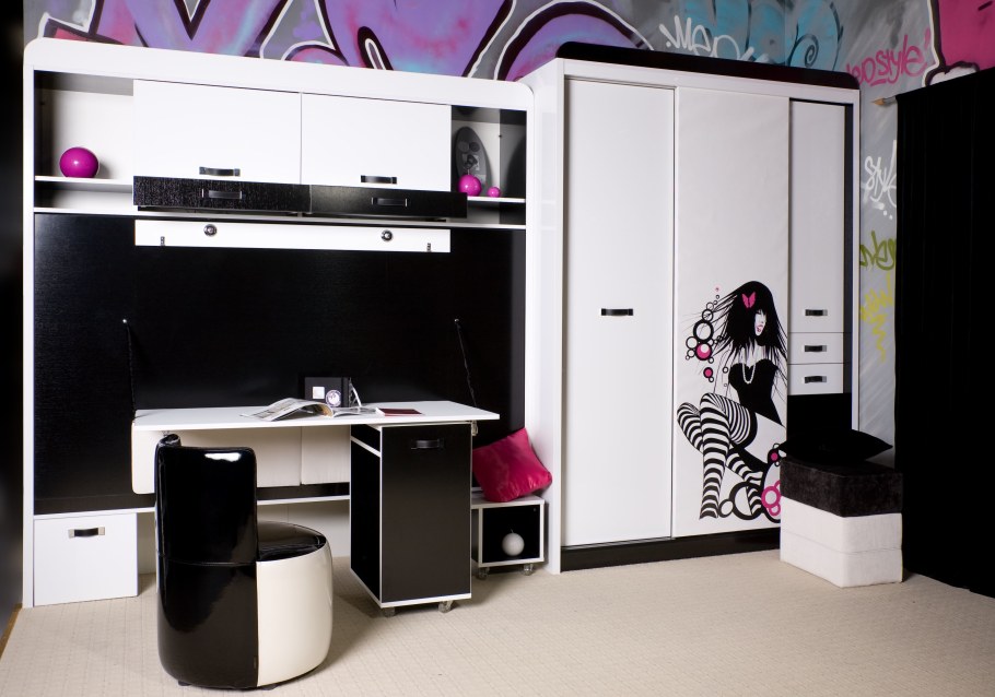 Мебель в комнату для подростка девочки