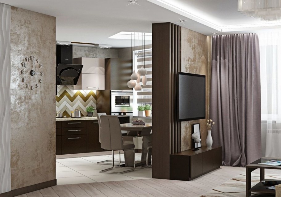 Кухня капучино глянец АГТ