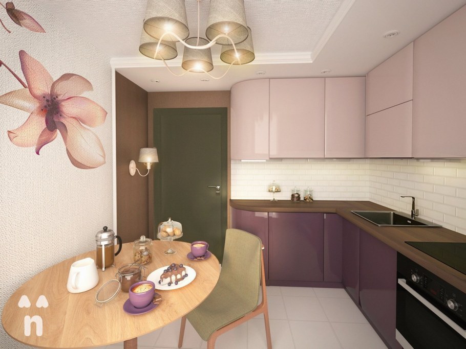 Обои для кухни в хрущевке