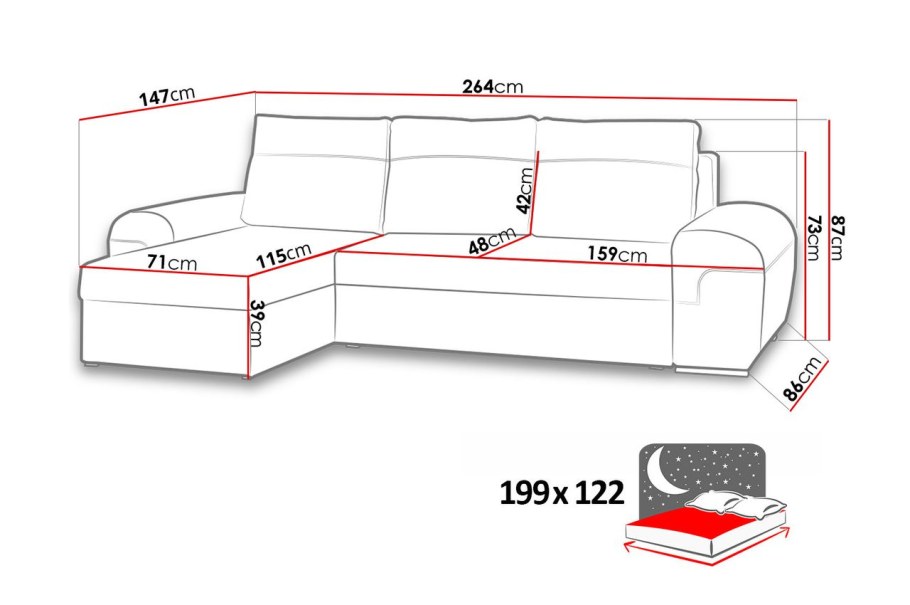 Угловой диван эскиз
