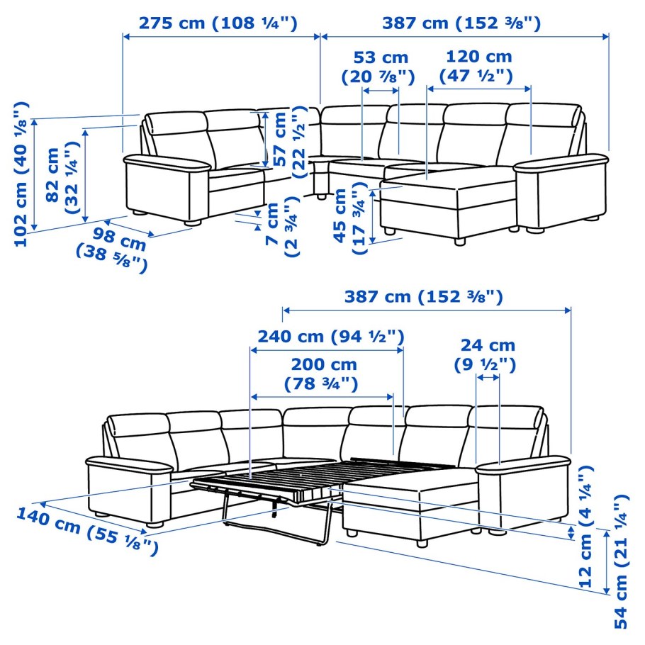 6 Местный угловой диван ikea