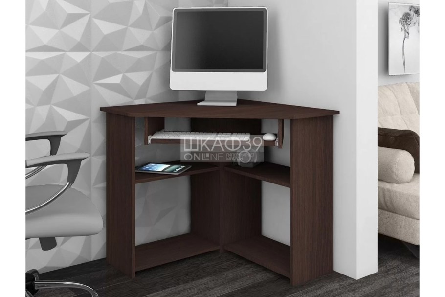 Стол компьютерный СК-11, (ш800*г600*в1520мм), ЛДСП венге