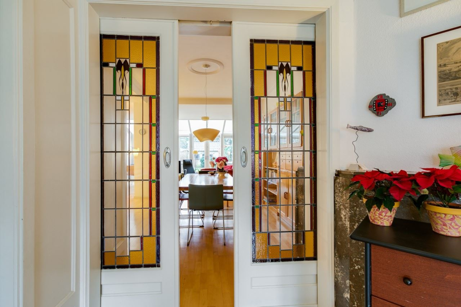 Витражные двери раздвижные