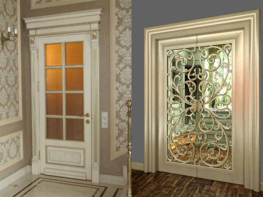 Двери с фрамугой Неоклассика