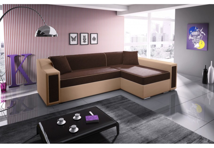 Диван Бруклин прямой кожаный