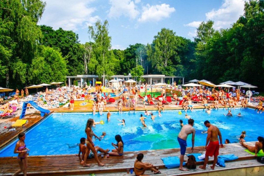 Понтонные бассейны в парке «Фили»