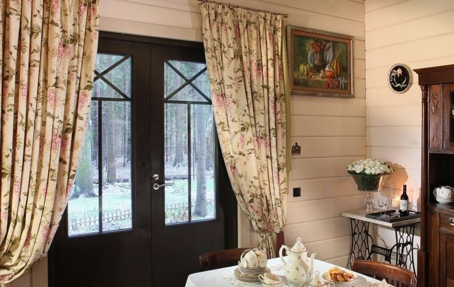 Шторы в деревенском стиле