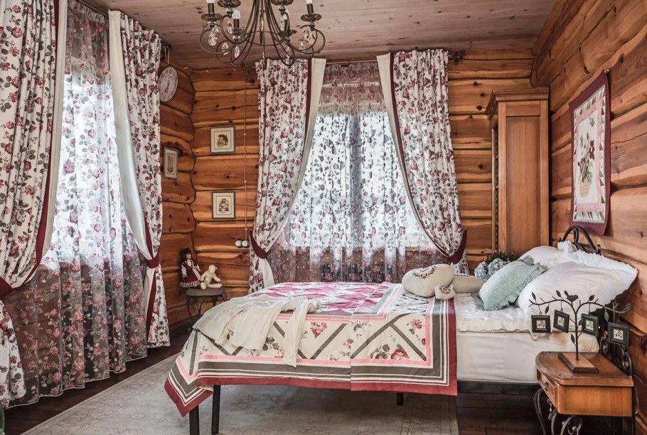 Шторы для кухни в стиле Прованс и Кантри