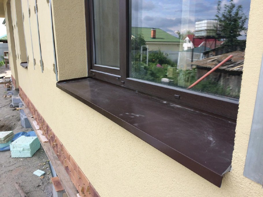 Отливы для пластиковых окон наружные