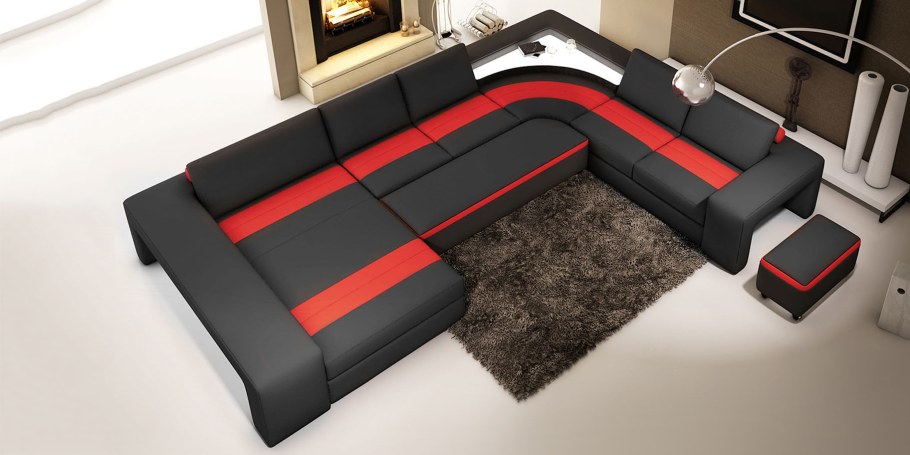 Мягкий уголок в гостиную со спальным местом