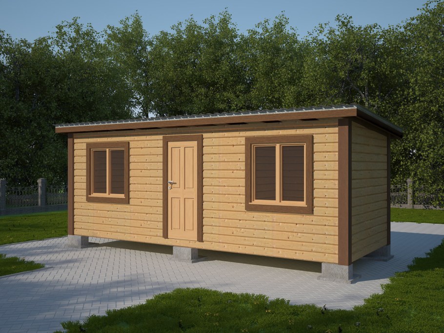 Садовый домик-бытовка 6х4