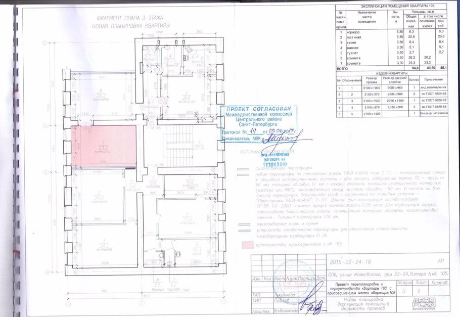 Проект перепланировки