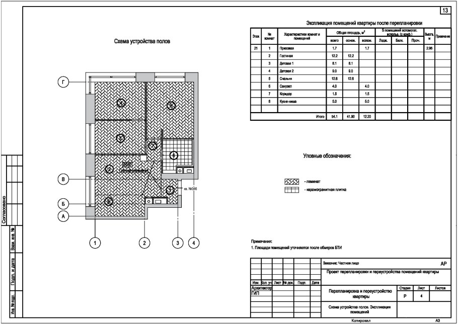 Эскиз перепланировки