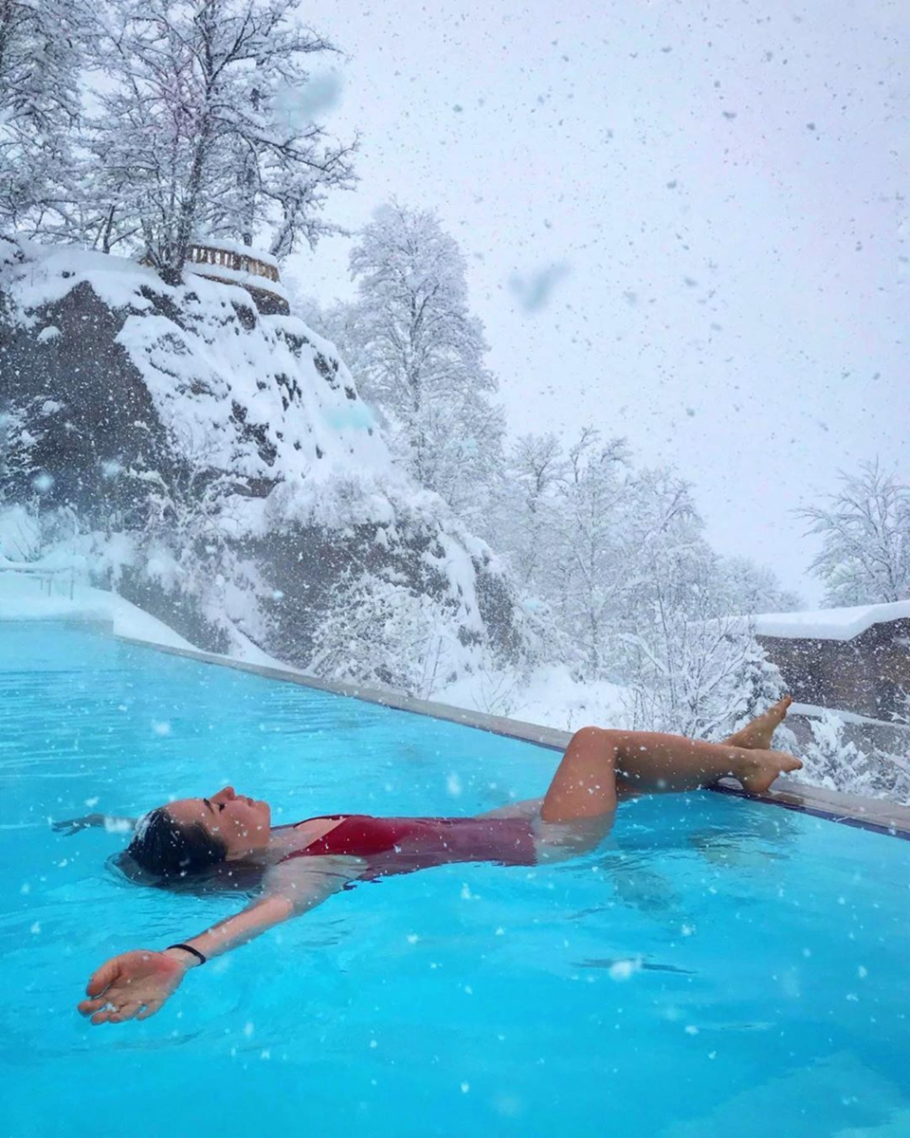 Термальный бассейн роза Хутор