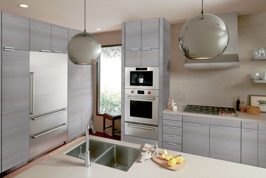 Встроенная кофемашина в интерьере