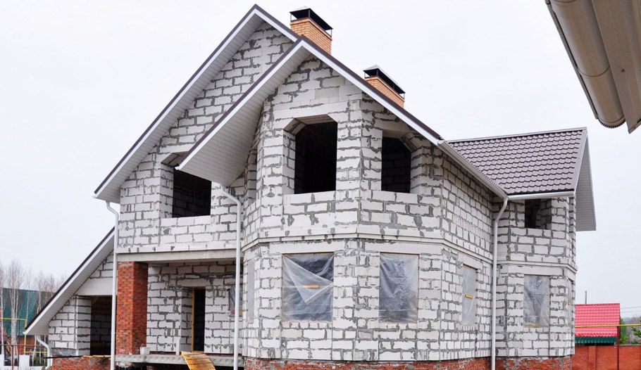 Дом пеноблок