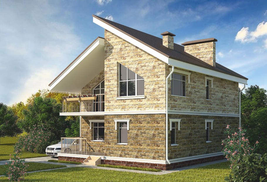 Арболитовый домик