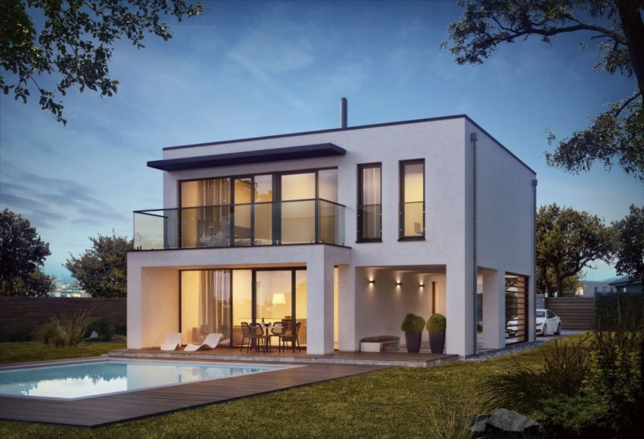 Дом из арболита 6 на 8